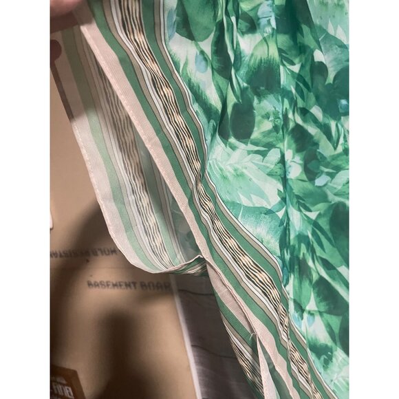 Steve Madden Sheer Tropical Print Kimono CoverUp O/S Green Lightweight Polyester - Picture 6 of 9